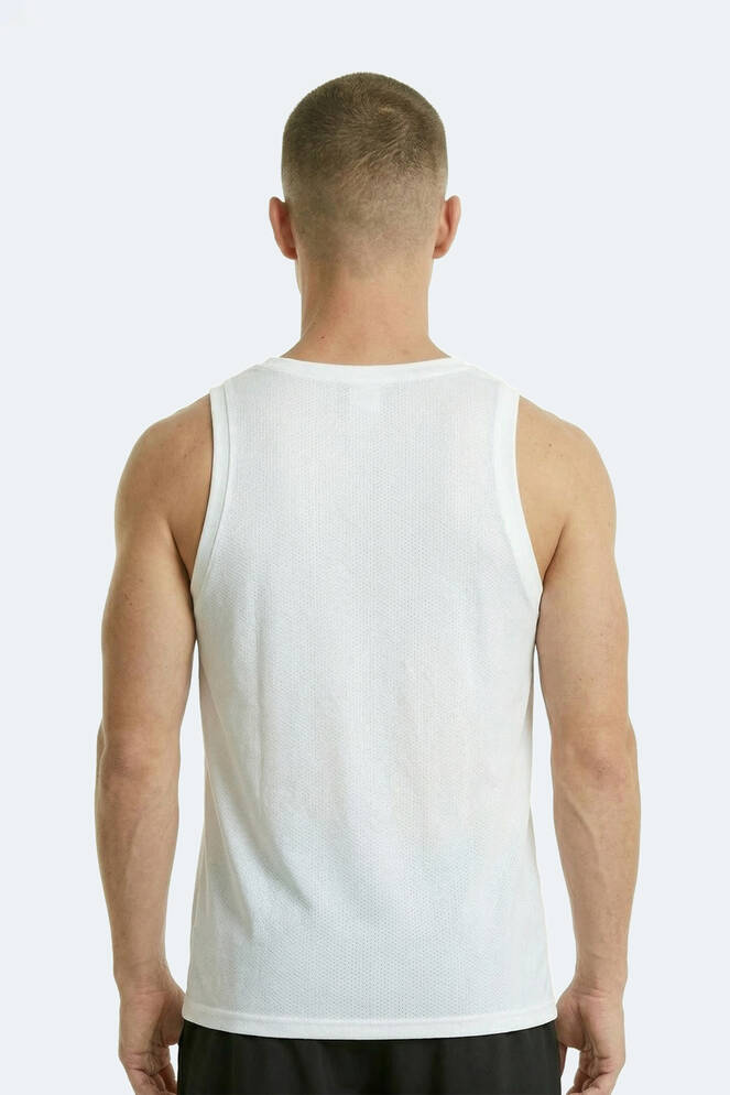 Slazenger KORBA Erkek Kolsuz Beyaz Tişört