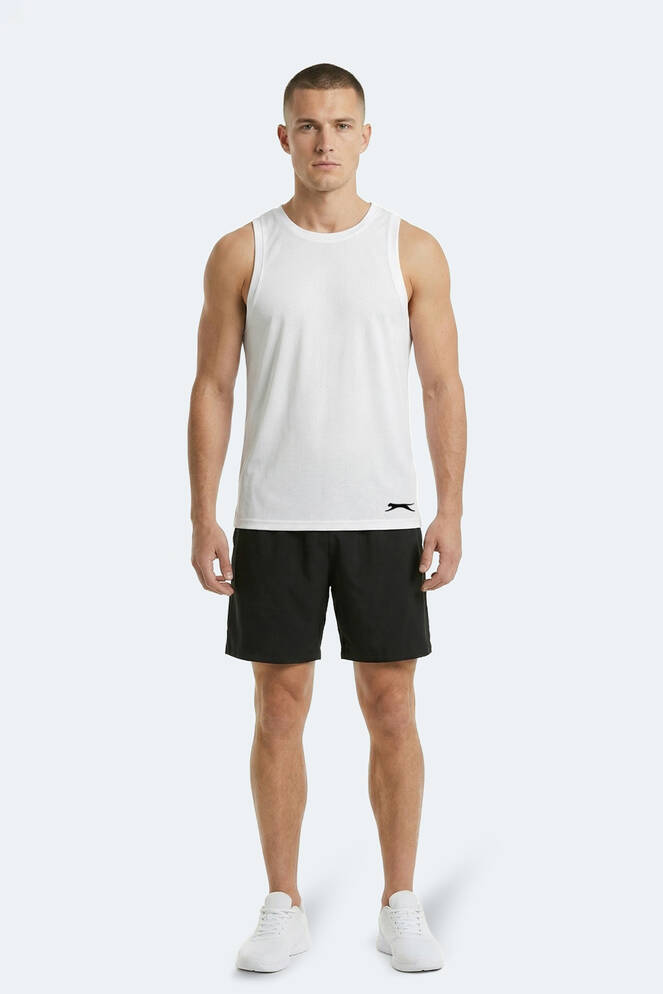 Slazenger KORBA Erkek Kolsuz Beyaz Tişört