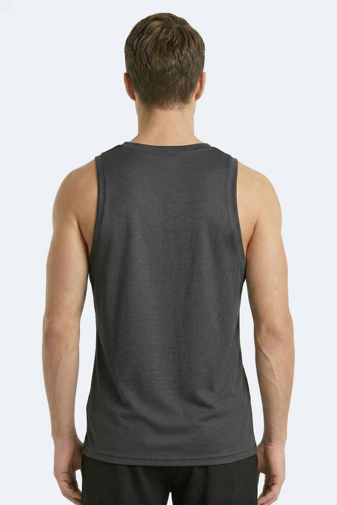 Slazenger KORBA Erkek Kolsuz Koyu Gri Tişört