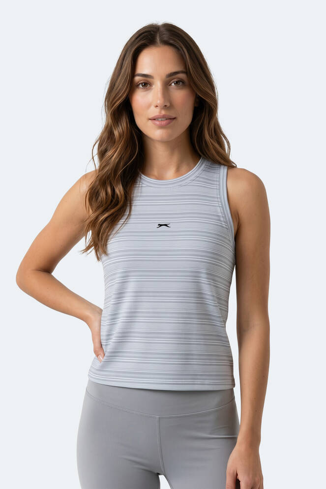 Slazenger KOREY Kadın Kolsuz Beyaz Tişört