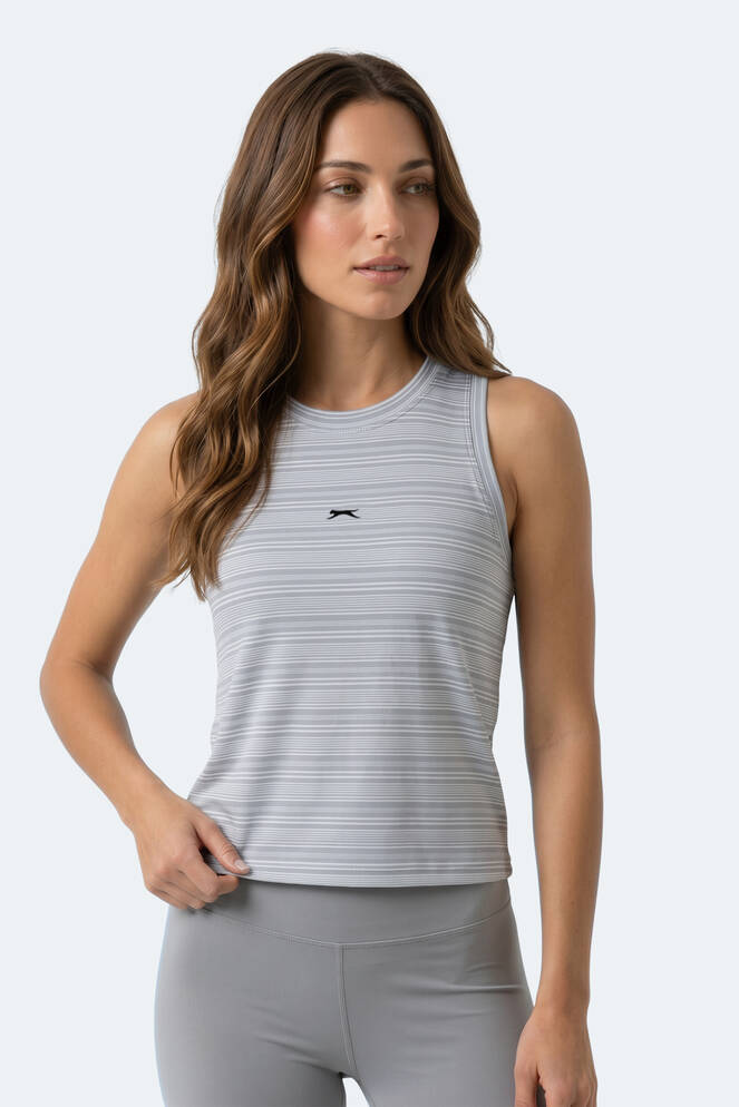 Slazenger KOREY Kadın Kolsuz Beyaz Tişört