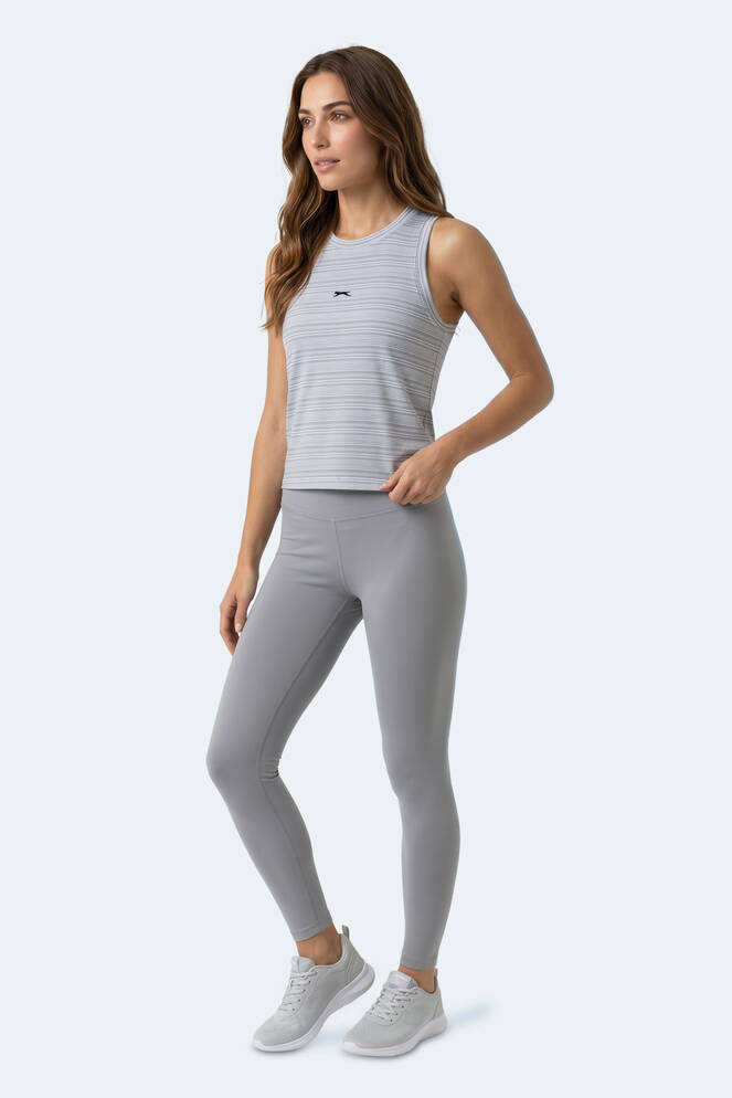 Slazenger KOREY Kadın Kolsuz Beyaz Tişört