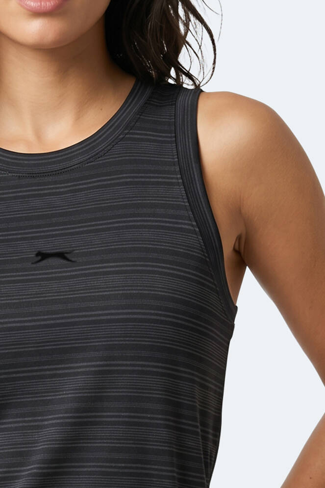 Slazenger KOREY Kadın Kolsuz Siyah Tişört