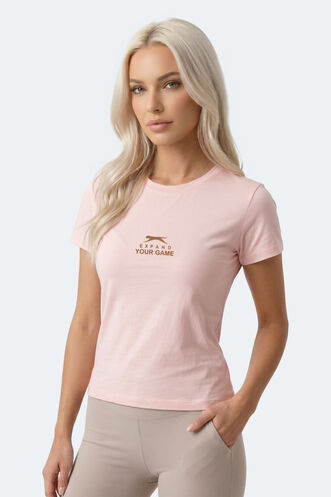 Slazenger - Slazenger KOSTA Kadın Açık Pembe Tişört
