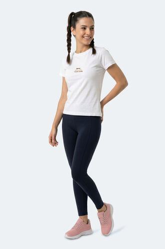 Slazenger KOSTA Kadın Ekru Tişört - Thumbnail