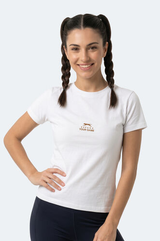 Slazenger - Slazenger KOSTA Kadın Ekru Tişört