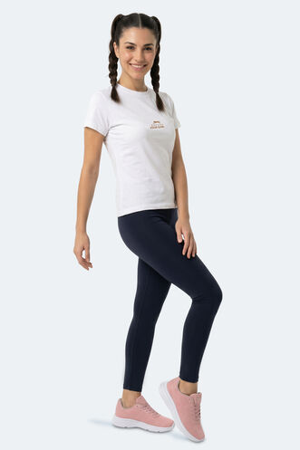 Slazenger KOSTA Kadın Ekru Tişört - Thumbnail