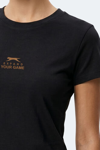 Slazenger KOSTA Kadın Siyah Tişört - Thumbnail