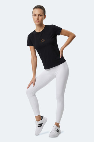 Slazenger KOSTA Kadın Siyah Tişört - Thumbnail