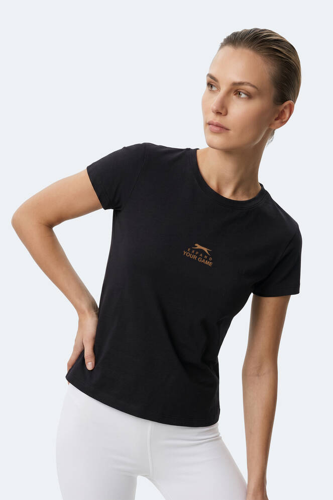 Slazenger KOSTA Kadın Siyah Tişört