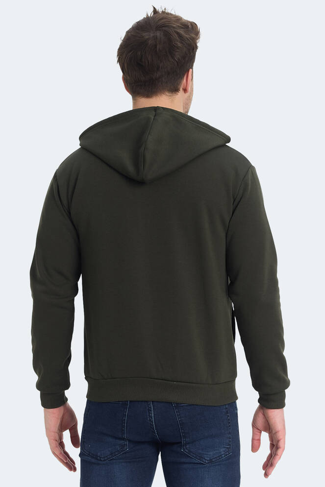 Slazenger KOZZAX Erkek Sweatshirt Haki