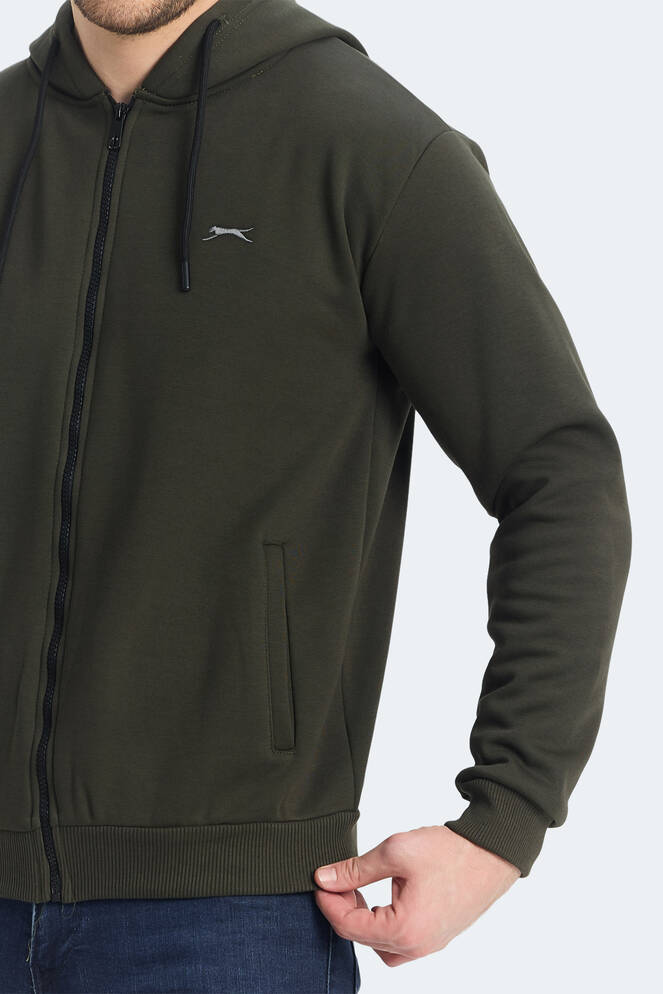 Slazenger KOZZAX Erkek Sweatshirt Haki