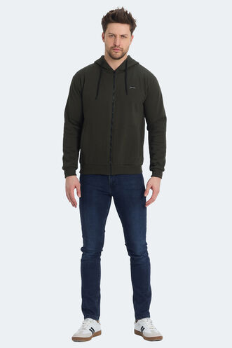 Slazenger KOZZAX Erkek Sweatshirt Haki - Thumbnail