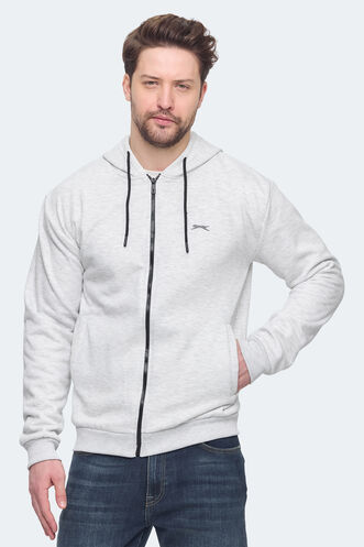 Slazenger - Slazenger KOZZAX Erkek Sweatshirt Koyu Gri