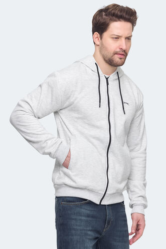 Slazenger KOZZAX Erkek Sweatshirt Koyu Gri - Thumbnail