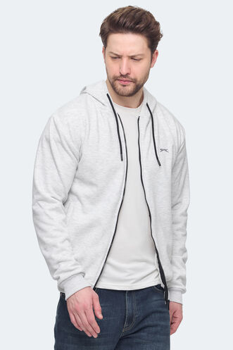Slazenger KOZZAX Erkek Sweatshirt Koyu Gri - Thumbnail