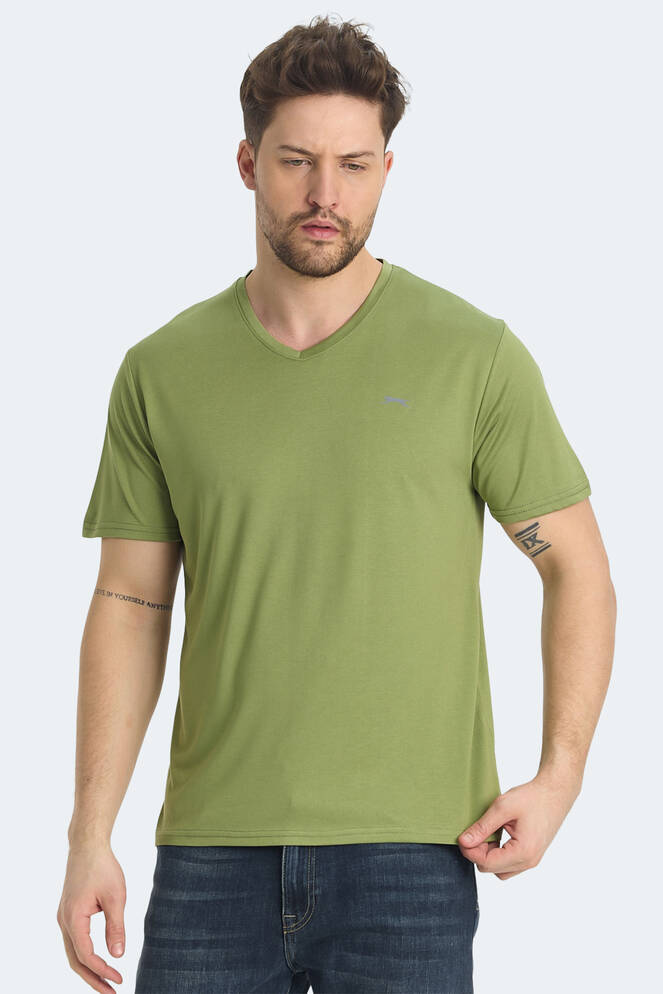 Slazenger KRAKKER Erkek Tişört Açık Yeşil
