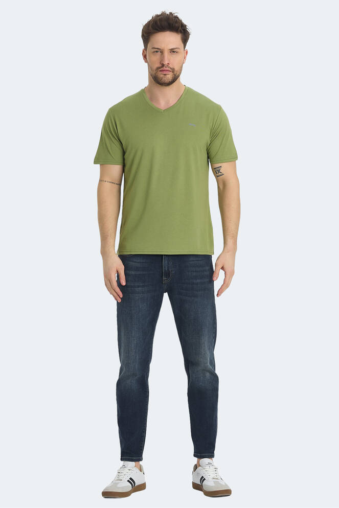 Slazenger KRAKKER Erkek Tişört Açık Yeşil