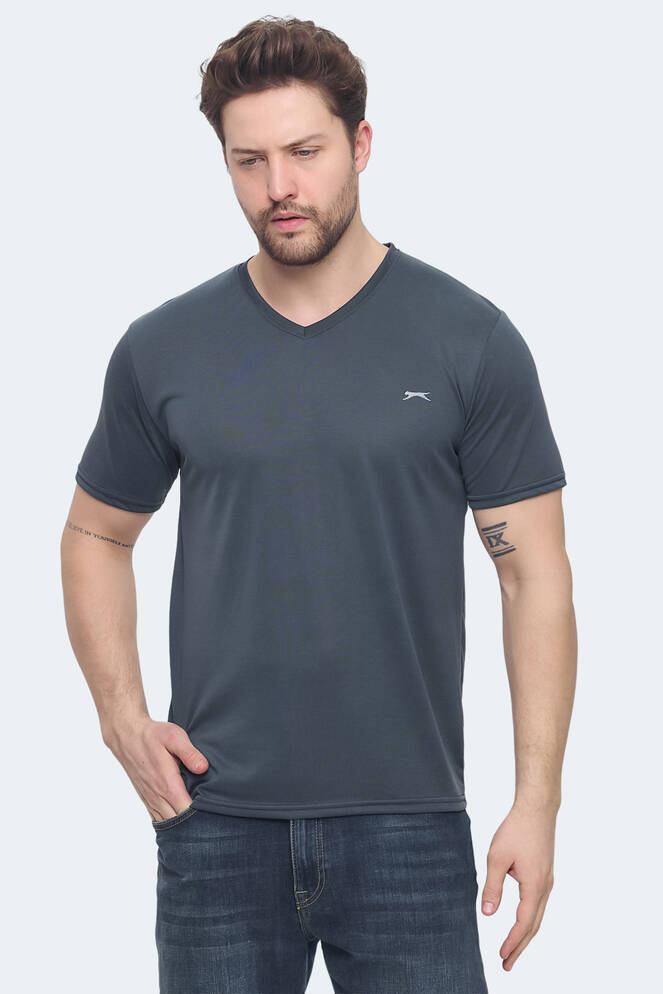 Slazenger KRAKKER Erkek Tişört Antrasit