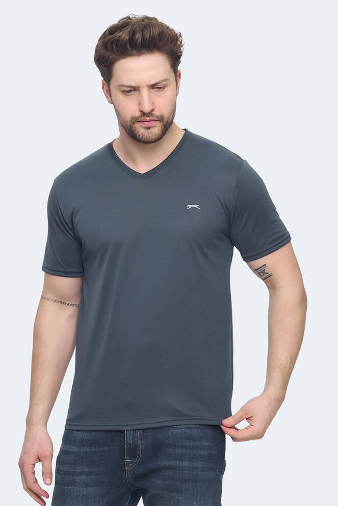 Slazenger KRAKKER Erkek Tişört Antrasit