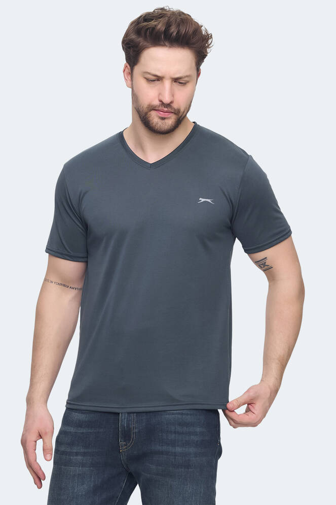 Slazenger KRAKKER Erkek Tişört Antrasit
