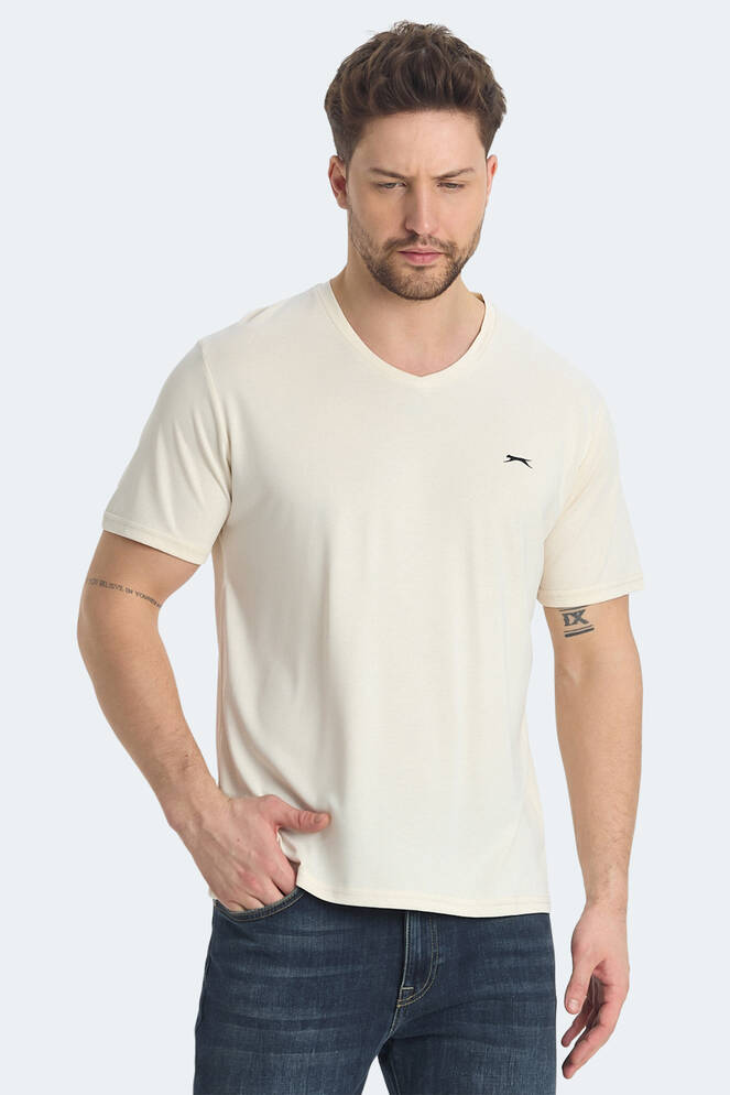 Slazenger KRAKKER Erkek Tişört Bej