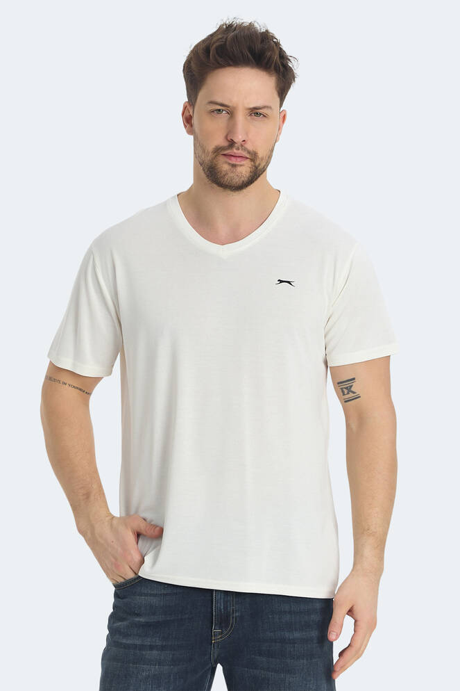 Slazenger KRAKKER Erkek Tişört Ekru