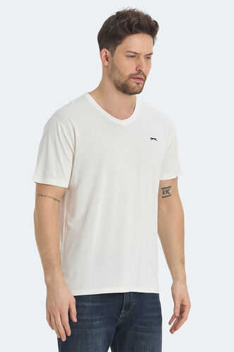 Slazenger KRAKKER Erkek Tişört Ekru - Thumbnail