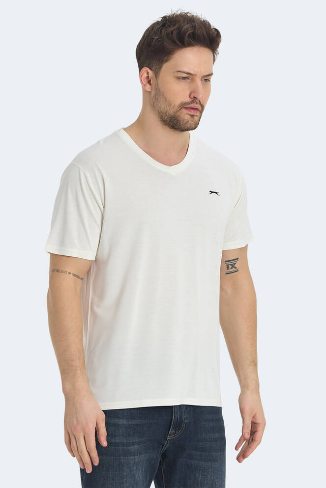 Slazenger KRAKKER Erkek Tişört Ekru