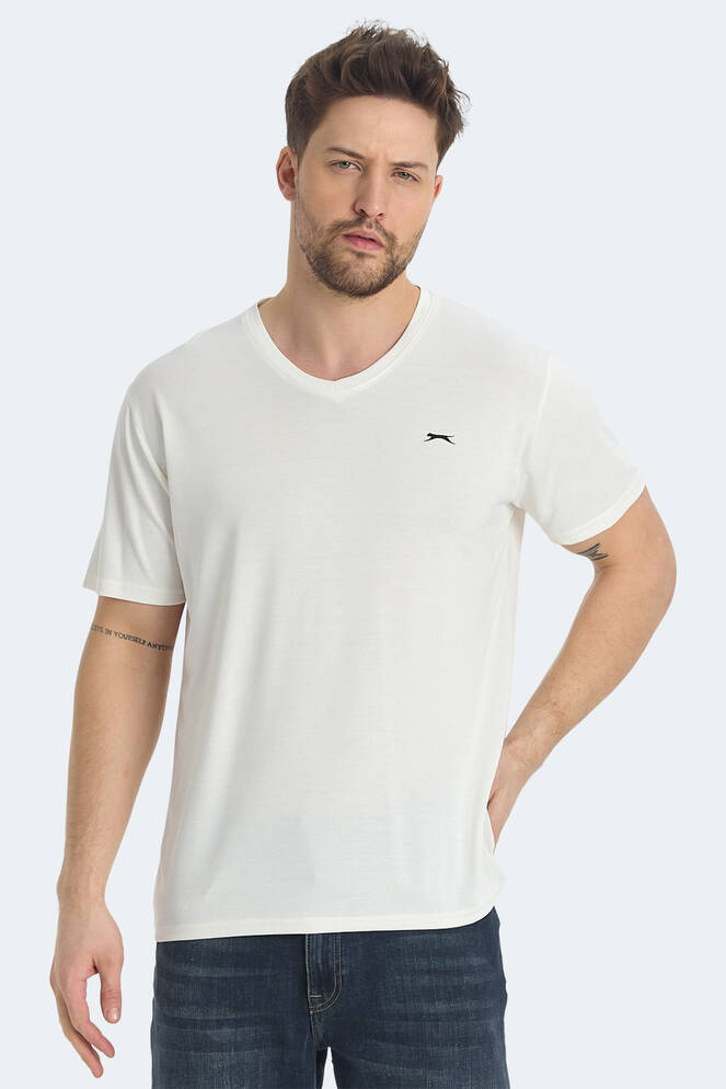 Slazenger KRAKKER Erkek Tişört Ekru