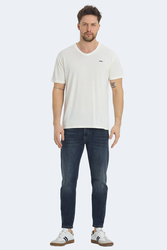 Slazenger KRAKKER Erkek Tişört Ekru