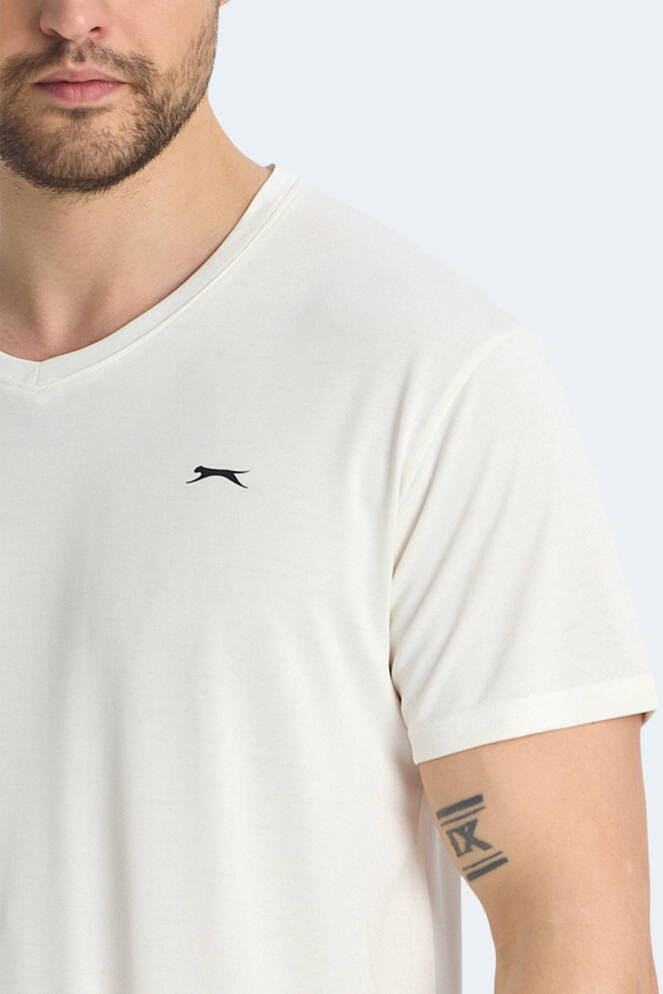 Slazenger KRAKKER Erkek Tişört Ekru