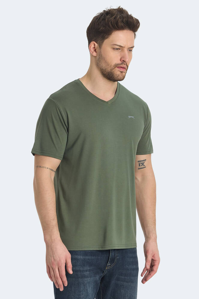 Slazenger KRAKKER Erkek Tişört Haki