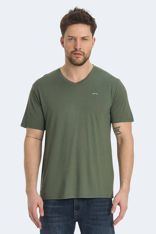Slazenger KRAKKER Erkek Tişört Haki