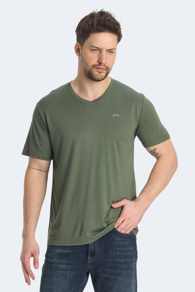 Slazenger KRAKKER Erkek Tişört Haki