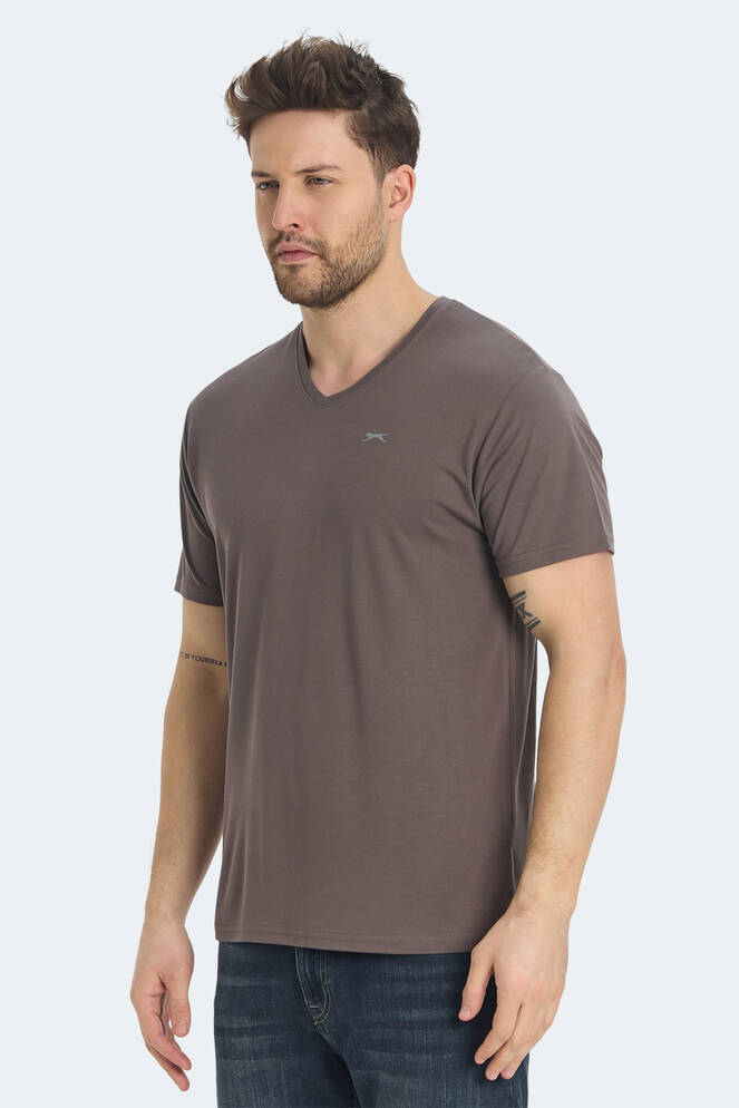 Slazenger KRAKKER Erkek Tişört Kahve