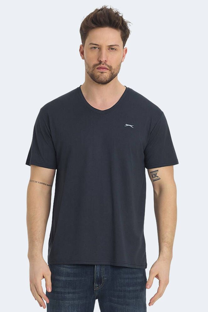 Slazenger KRAKKER Erkek Tişört Koyu Gri
