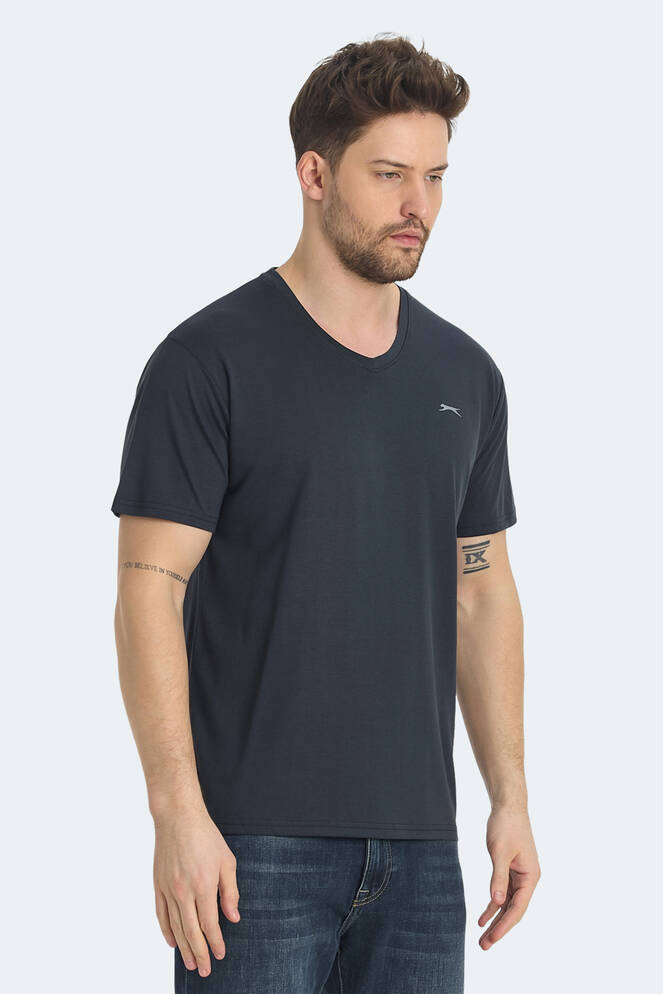 Slazenger KRAKKER Erkek Tişört Koyu Gri