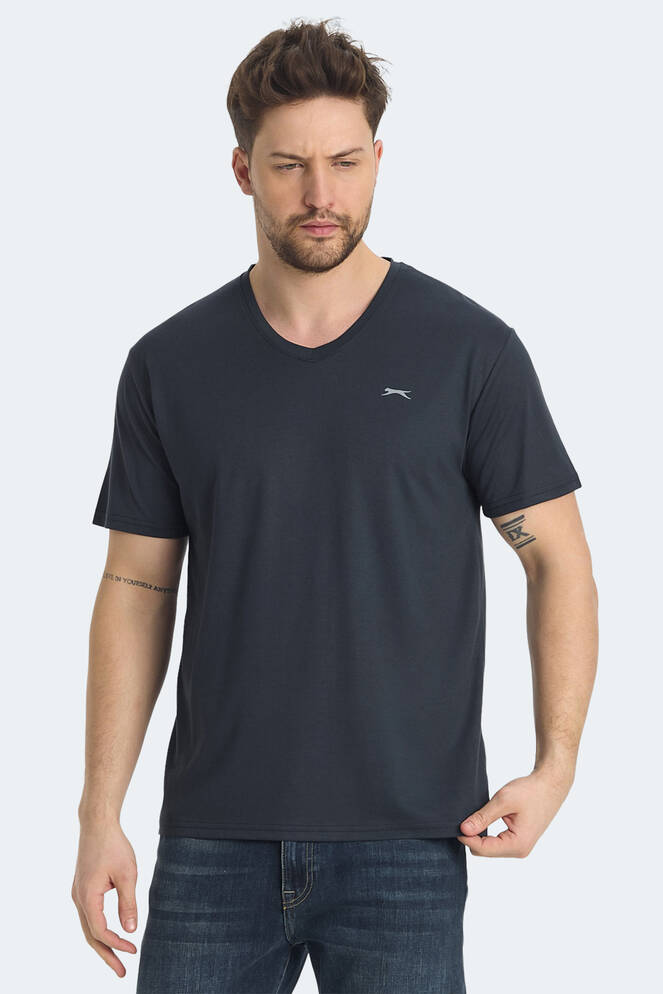 Slazenger KRAKKER Erkek Tişört Koyu Gri