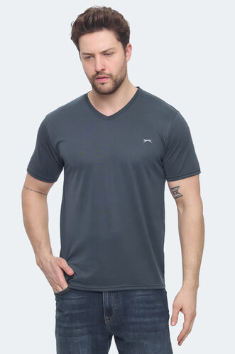 Slazenger KRAKKER Men's T-shirt Anthracite - Thumbnail