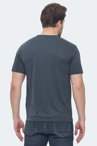 Slazenger KRAKKER Men's T-shirt Anthracite - Thumbnail