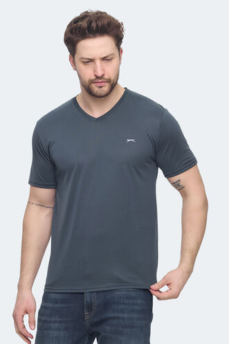 Slazenger KRAKKER Men's T-shirt Anthracite - Thumbnail