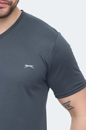 Slazenger KRAKKER Men's T-shirt Anthracite - Thumbnail