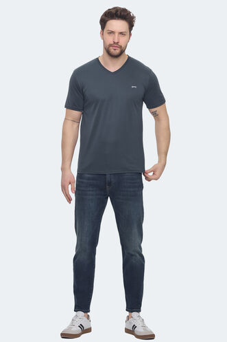 Slazenger KRAKKER Men's T-shirt Anthracite - Thumbnail
