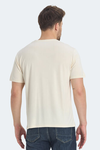 Slazenger KRAKKER Men's T-shirt Beige - Thumbnail