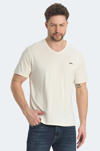 Slazenger KRAKKER Men's T-shirt Beige - Thumbnail