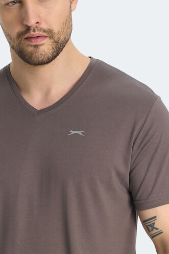 Slazenger KRAKKER Men's T-shirt Brown - Thumbnail