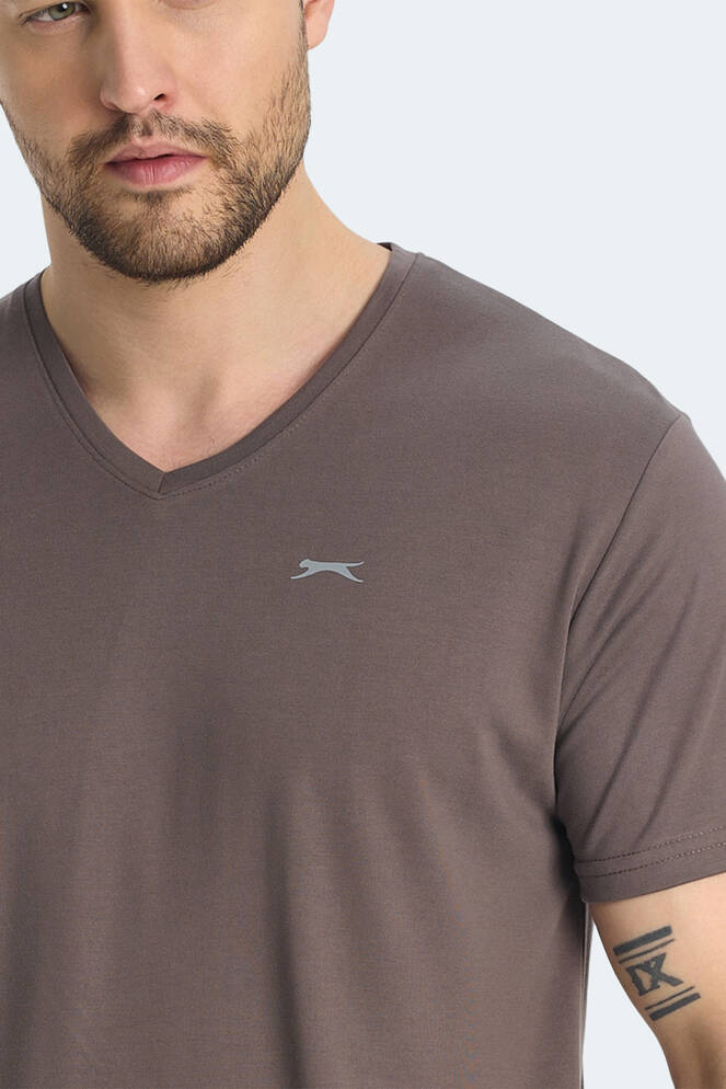 Slazenger KRAKKER Men's T-shirt Brown