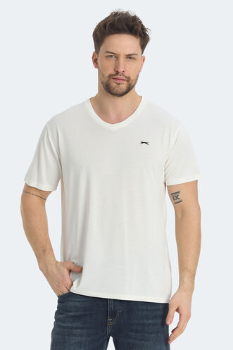 Slazenger KRAKKER Men's T-shirt Ecru - Thumbnail