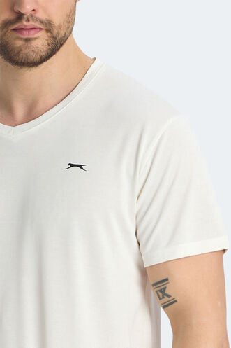 Slazenger KRAKKER Men's T-shirt Ecru - Thumbnail